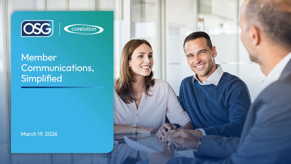 Credit Union Corelation Webinar cover slide